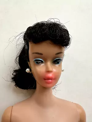 Vintage Barbie Doll Brunette Ponytail #5 Mattel 1960s READ! SAVE HER PLEASE • $75