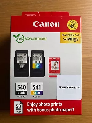 Canon PG-540 /CL-541 Multipack Ink Cartridges Original Black & Colour Twin Pack. • £21