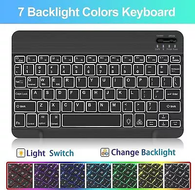 For Samsung Galaxy Tab A8 10.5  SM-X200/X205 Smart Case With Backlit Keyboard AU • $25.99