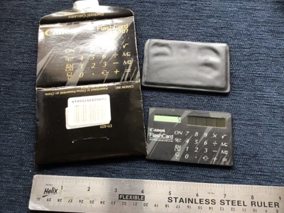 £20 • Buy Cannon Black Flashcard Electronic Calculator Ls-707 ( Credit Card Size ) WORKING