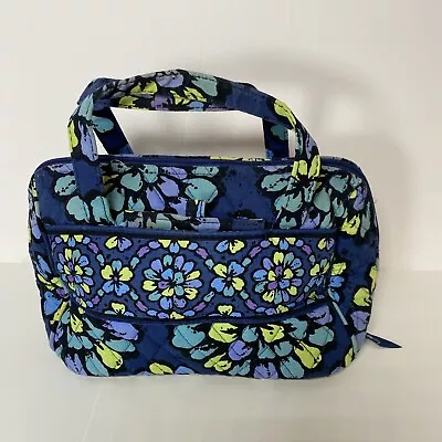 Vera Bradley Lunch Bag Indigo Pop Retired Insulated Pockets ID Holder Pockets • $19.97