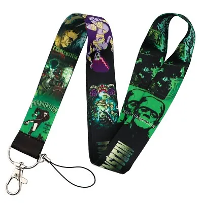 Frankenstein Monster Themed Green ID Badge Holder Lanyard • $5.99