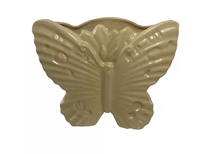 McCoy Cream Color Butterfly Wall Pocket Planter • $40.49