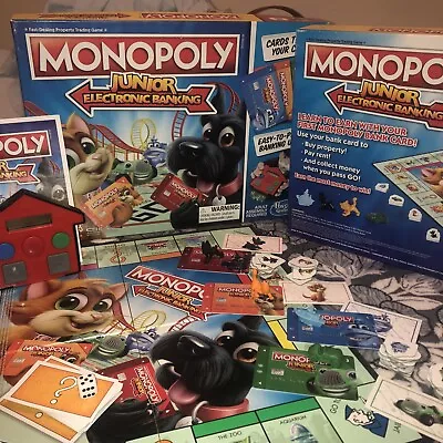 Monopoly Junior Electronic Banking 2017￼ COMPLETE Batteries Included EUC • $16.65