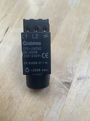 Crabtree Replacement Dimmer Module Switch 60-250w Push On/off 2 Way • £3.50