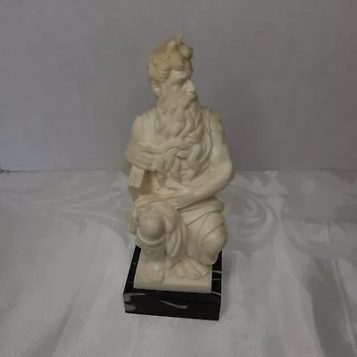 Vintage Horned Moses Figure Sculpture Statue-Italy Signed G Ruggeri • $22.95