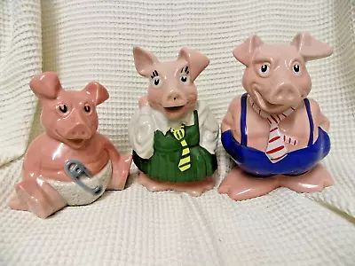 Wade NatWest Pig Set Of 3 Vintage Moneyboxes #3104 • £19.99