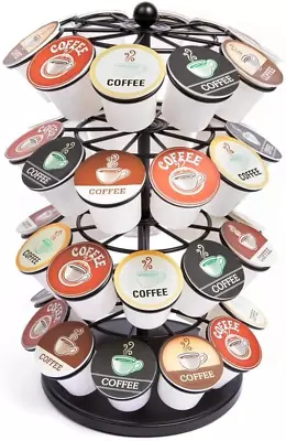 40 Keurig K Cup Holder Coffee Pod Carousel Stand Storage Organizer Display Black • $28.32