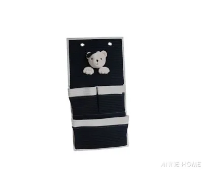 Nautical Teddy Bear 3 Pocket Fabric Nursery Soft Wall Hanging Storage Baby Decor • £36.34