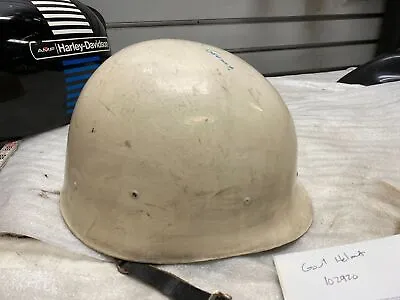 Vintage Military MP Worker Hard Hat Helmet 40's 50's Govt Factory Liner? • $39.95