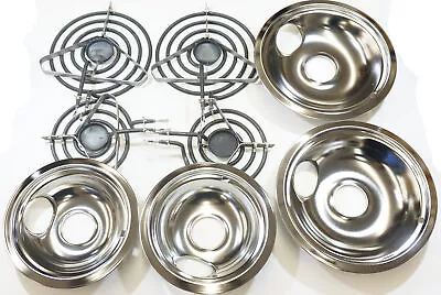 Top Surface Burner And Drip Pan Kit (2)SP12MA (2)SP21MA (2)3150246 (2)3150247 • $59.89