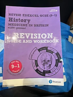 Revise Edexcel GCSE History Medicine In Britain Revision Guide And Workbook • £0.99