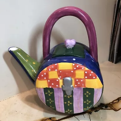 MILSON AND LOUIS Hand Painted Ceramic  Teapot With Lid • $20