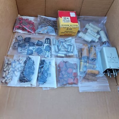 Capacitors Resistors Black Glass Diodes Transistors  Mostly Used Some NOS • $12