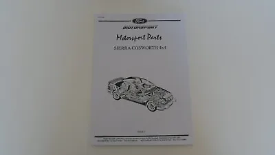 £14.95 • Buy Hard To Find Ford Sierra RS Cosworth 4X4 Motorsports Part Catalogue List - Iss 2