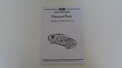 £14.95 • Buy Hard To Find Ford Sierra RS Cosworth 4X4 Motorsports Part Catalogue List - Iss 2