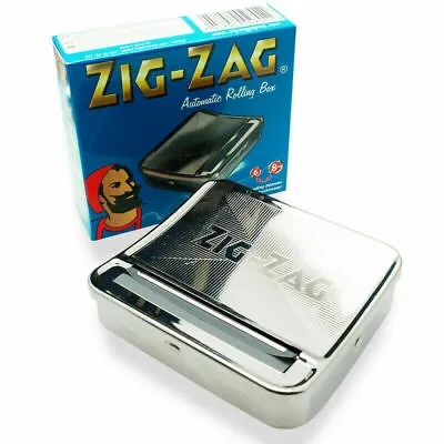 £2.99 • Buy  Zig Zag TIN Automatic Cigarette Tobacco Rolling Machine Box ZigZag Roller Roll 