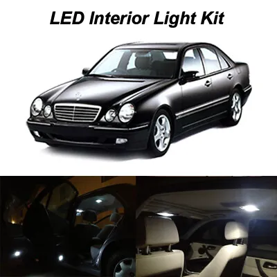 10 X White LED Interior Lights For Mercedes-Benz W210 W208 E320 E430 E55 AMG CLK • $22.98