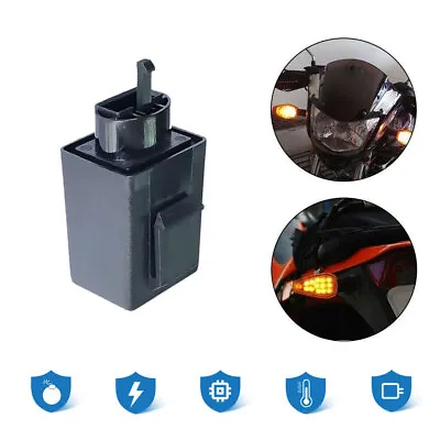 3Pin Motorcycle LED Flasher Relay Electronic Blinker Signal Light Flasher Relays • $9.64