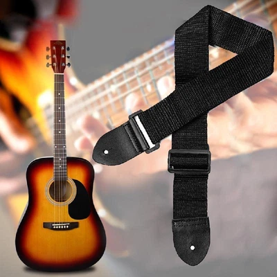 $12.20 • Buy Adjustable Electric Guitar Strap Guitar Bass Strap Belt For Men Women Guitarists