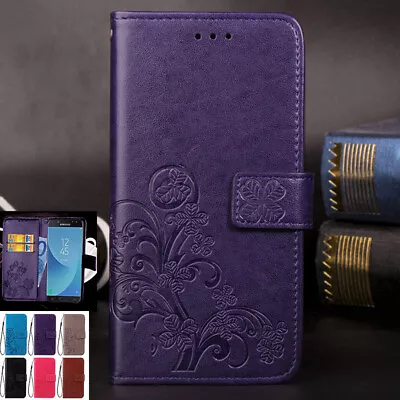 $14.88 • Buy For Samsung Galaxy J2 J5 Pro J8 Retro Leather Wallet Magnet Flip Card Case Cover