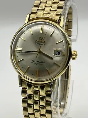 Vintage Omega Seamaster Deville 14k GOLD FILLED Date Mens Vintage Wrist Watch • $450