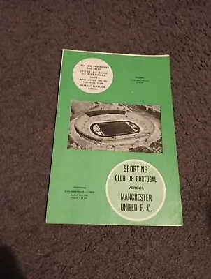 Sporting V Manchester Utd 1963/64 European Cup Winners Cup Football Programme • £4.99