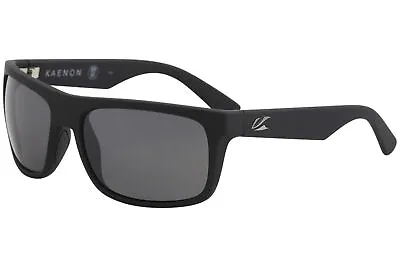 Kaenon Men's Burnet Mid Matte Black/Grip Gunmetal/Grey Lens Polarized Sunglasses • $228.95