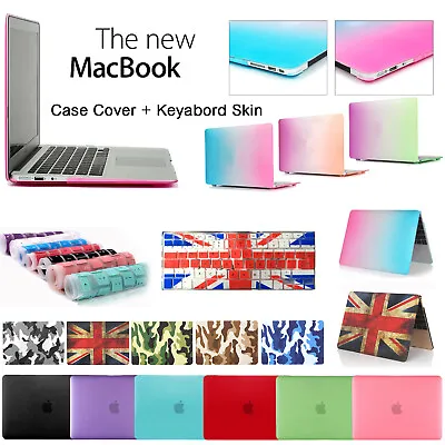 Glossy Clear Case Cover + Keyboard Skin For Apple MacBook Air Pro 11 13 15 Inch • £7.99