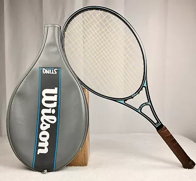 Vintage Wilson Sting Graphite 4 3/8 Tennis Racket Large Head With Racket Cover • $29.97