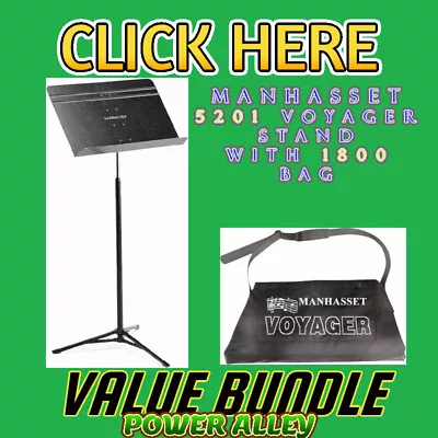 Manhasset 5201 Voyager Music Stand With 1800 Voyager Bag Value Bundle • $129.95