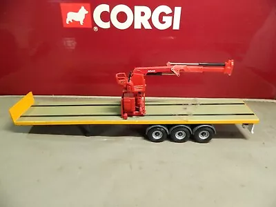 Corgi 1:50 Scale 3 Axle Crane Trailer Yellow In G/VGC. • £19