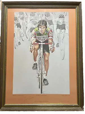 1981 7-eleven Cycling Team Signed Framed Print Eric Heiden Mel Ramos Vintage • $799.99