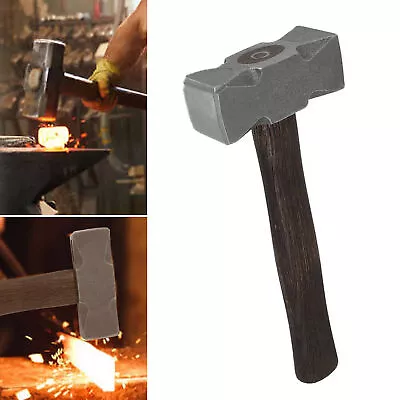 2.2LB Forging Square Hammer For Farrier Bladesmithing Blacksmith Anvil Knife • $115.48