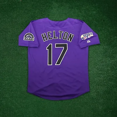 Todd Helton 2007 Colorado Rockies World Series Alternate Purple Men's Jersey • $129.99