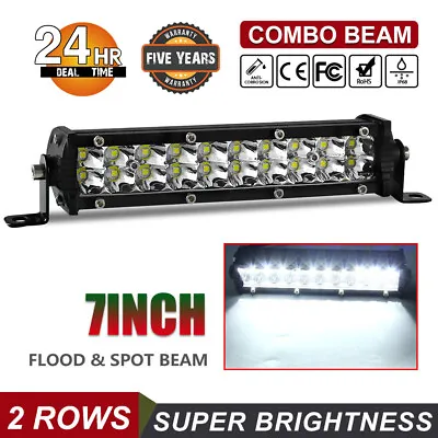 7  Inch  Led Work Light Bar Flood Offroad Atv Fog Truck Lamp 4wd 12v 6  8'' 10'' • $18.01