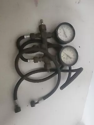 Vintage JAS P. Marsh Compound Vacuum Pressure Gauge Mueller Brass • $24