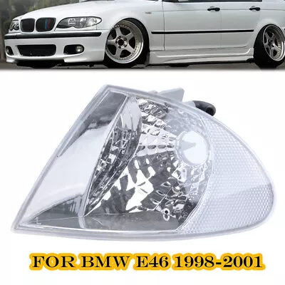 Clear Corner Parking Signal Lights For 1999-2001 BMW E46 3Series Sedan Left Side • $18.78