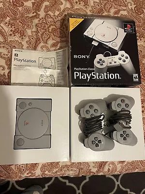 Sony PlayStation 1 Classic Gray Console (3003868) With 20 Built In Games • $80