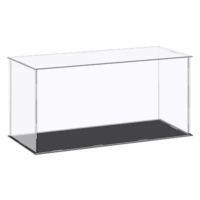 Acrylic Display Case Plastic Box Cube Storage Box Clear 41x16x20.5cm • £25.15