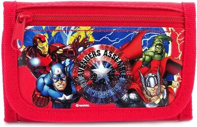 Marvel Avengers Small Tri Fold Wallet For Kids - RED • $2.99