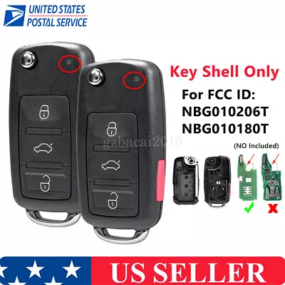 2 For VW EOS Golf GTI Passat Tiguan CC Flip Remote Key Case Cover 5K0837202AK • $14.99