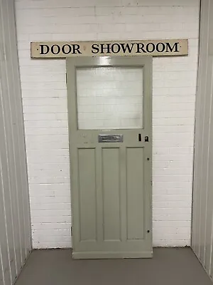 Reclaimed Victorian Edwardian Wooden Panel Front Door 2072 X 858mm • £275
