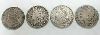 Lot Of 4 $1 Morgan Silver Dollars 1894199619971999 New Orleans VG-VF M117 • $171