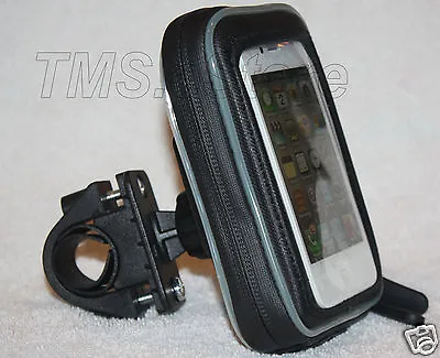 Bike Handlebar Mount With 4.75  Water Resistant Case For EVO/HTC/iPod/iPhone 4s • $14.80