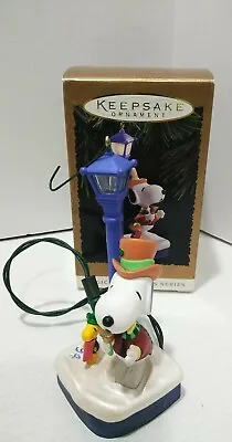 1994 Peanuts Snoopy Flickering Light Hallmark Keepsake Christmas Ornament • $10