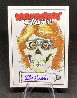 2023 Topps Wacky Packages Old School S11  Artist Sketch Card Kelly Greider 1/1 • $49.99