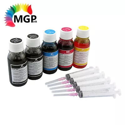 $25 • Buy 5x100ml Refill Ink Kit For Epson CIS/CISS System For ALL Epson Printer Cartridge