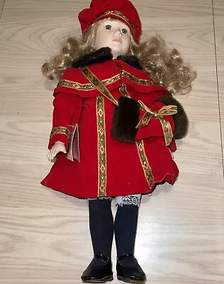 Vintage 17” Limited Edition  Porcelain Girl Doll Marian Yu Design 1989 • $5