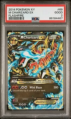 Pokemon M Charizard EX XY Flashfire Ultra Rare #69 PSA 2 GOOD • $60.99